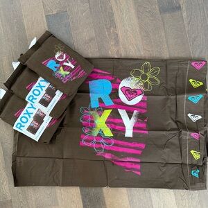 Quicksilver Roxy Set of Two Pillowcases with Colorful Logo
